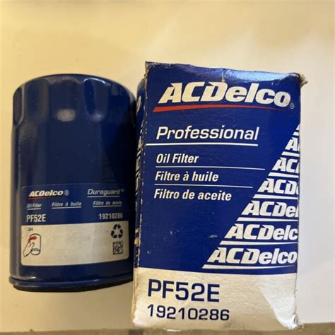 Engine Oil Filter Acdelco Pro Pf52e Case Of 12 For Sale Online Ebay