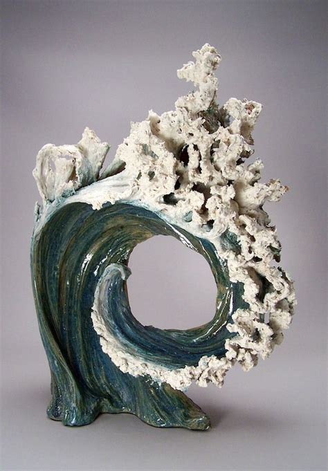 Ocean Waves Sculptures Sculpture Clay Ceramic Art Ceramic Sculpture