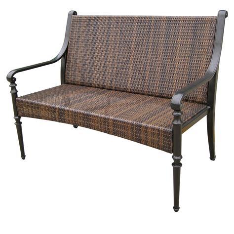 Garden Treasures 45l All Weather Wicker Bench At