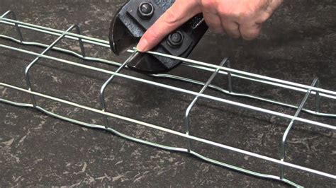 How do you repair a broken wire? How to cut Cablofil steel wire cable tray - YouTube