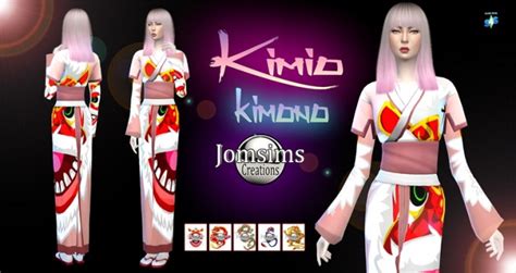 Kimio Kimono At Jomsims Creations Sims 4 Updates