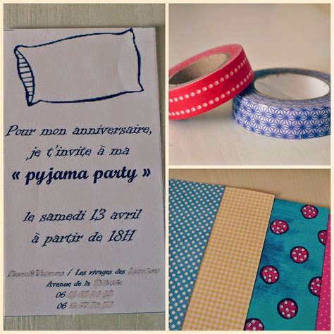 Vous êtes invités pour un halloween effrayant ! Invitation Pyjama Party ! - Marie-Bé Futée | Pyjamas party ...