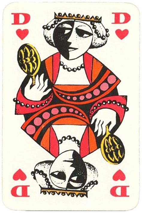 Queen Of Hearts Card Essay Coeur By Graphic Artist Hannelore Heise