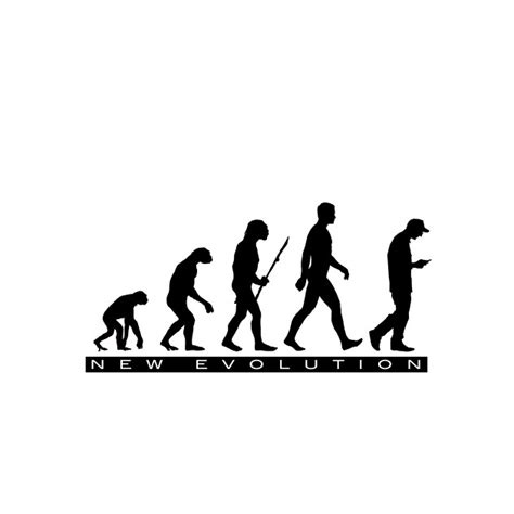 Evolution Man With Text Evolution Of Man T Shirt Teepublic