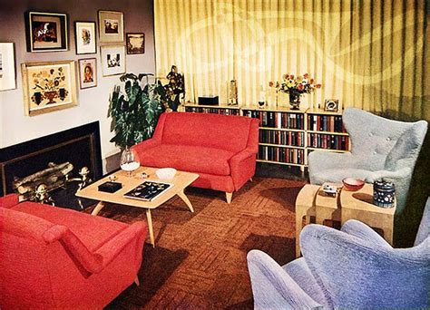 1950s Interior By Mad Modern Via Flickr 1950s Interior Living Room