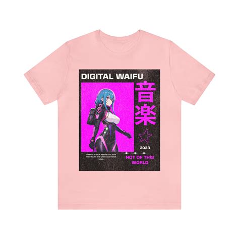 Digital Waifu Material Cyberpunk Anime Waifu Unisex Shirt Art Print Etsy