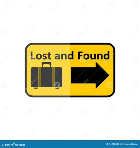 Lost And Found Sign Stock Vector Illustration Of Travel 142485954