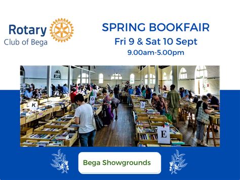 Spring Book Fair Rotary Club Of Bega