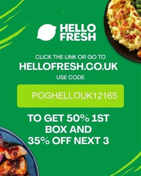 🇬🇧 Try Hellofresh Uk Get 50 Off Your First Box Plus 35 Off The Next