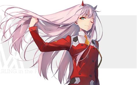 Download Wallpapers Darling In The Franxx Zero Two Japanese Manga Main Character Demon For
