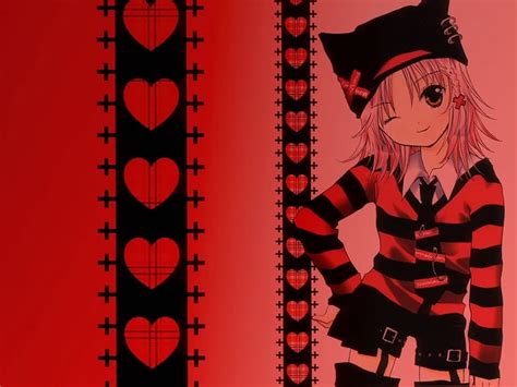 Girl On Red Red Corazones Anime Hd Wallpaper Peakpx