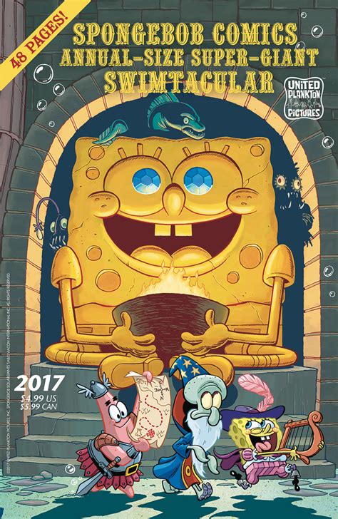 Spongebob Squarepants Comic 2017 Annual Cover Briancarnellcom
