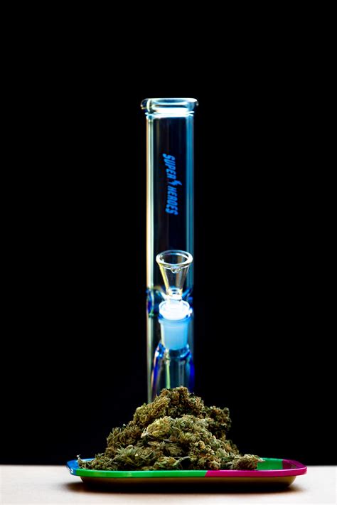 Glass Bong 32cm - Marijuana SA