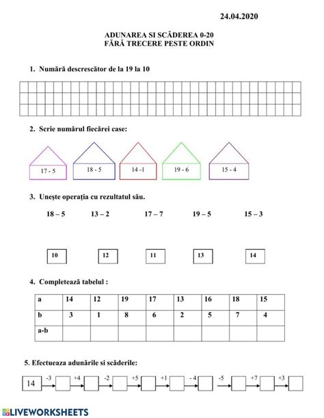The Worksheet Shows How To Make A House With Numbers