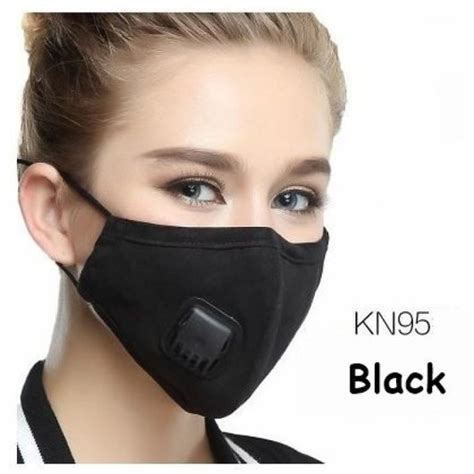 kn personal protection face mask respirator  black ikrush