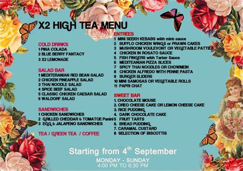 X2 cafe lahore hi tea price. List of Exotic But Reasonable Hi Tea Places in The City