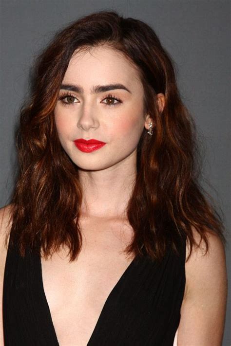 Lily Collins Hairstyles And Hair Colors Steal Her Style Page 4 Lily