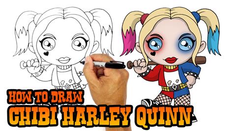 How To Draw Harley Quinn Suicide Squad Youtube