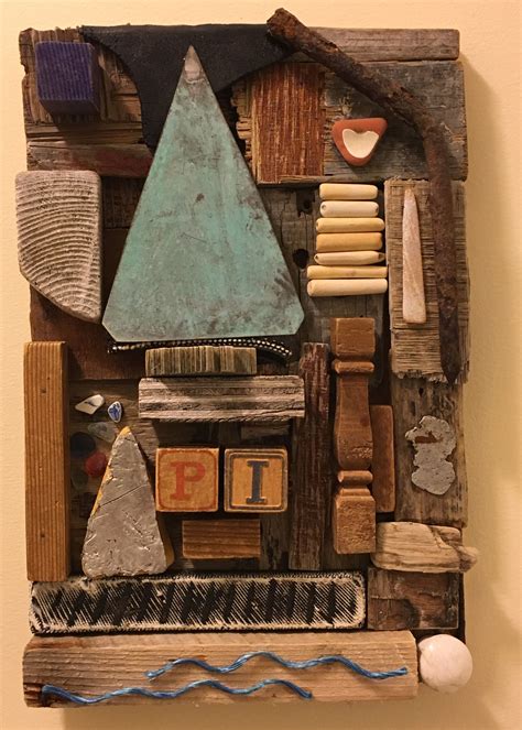 Assemblage Found Objects Assemblage Art Painting