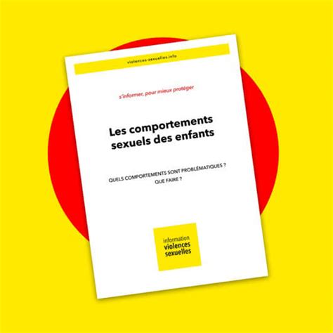 Les Comportements Sexuels Des Enfants Information Violences Sexuelles