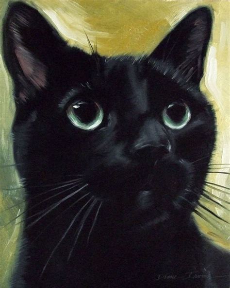 Painting Black Cat Painting Black Cat Art Cat Painting Artofit