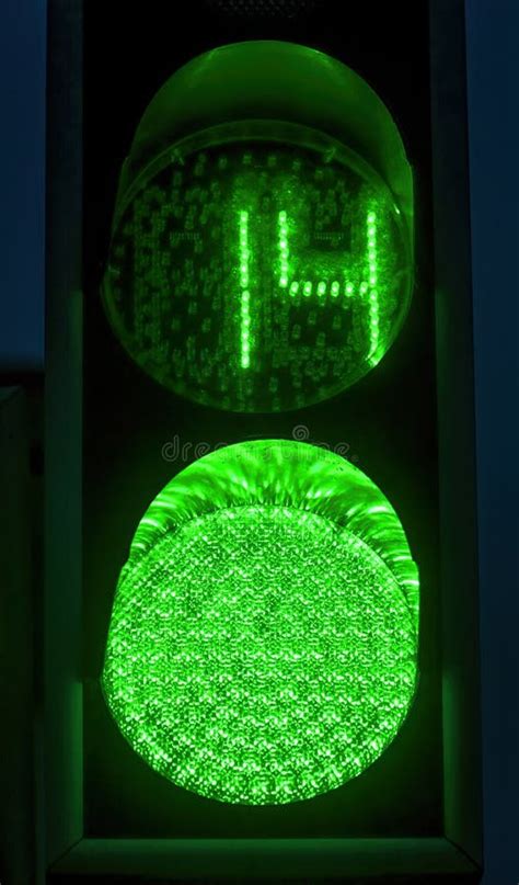 Green Traffic Light For Pedestrian Crossing Stock Photo Image Of