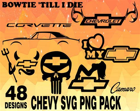 Chevy Svg Png Design Bundle Car Stickers Design Pack Cricuit Etsy