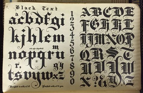 Blackletter From Speedball Edition 15 Typeface Font Lettering Fonts