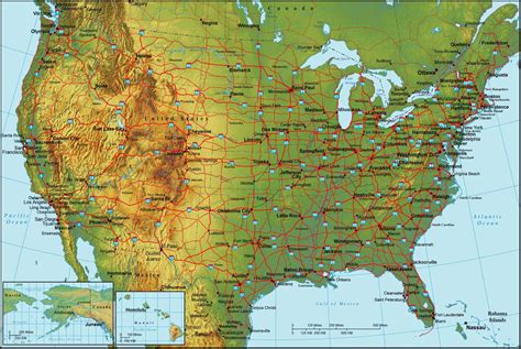 Map United States •