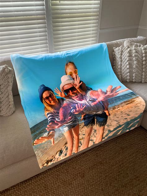 Custom Blanket Personalized With Your Own Picture Etsy