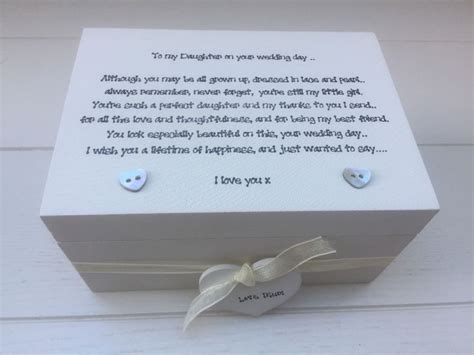 What to write in a wedding card. Shabby Personalised Chic Daughter On Her Wedding Day Gift ...
