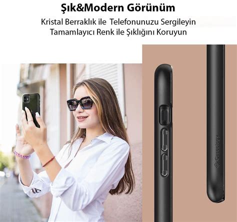 Iphone 11 Kılıf Caseology Skyfall Matte Black Spigen