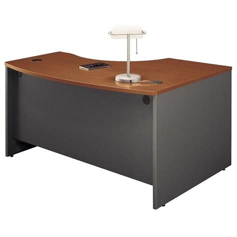 Bush Business Furniture Series C 60x43 Lh L Bow Desk In Auburn Maple