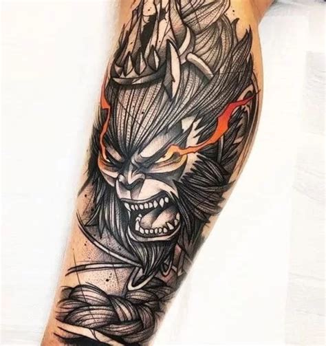 Monkey King Drawing Tattoo Tattoogoto
