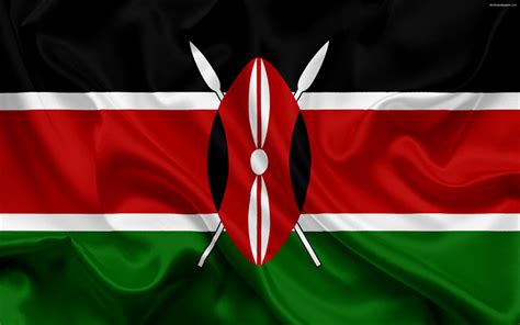 Download Wallpapers Kenyan Flag Africa Kenya National Symbols Flag