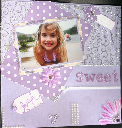 Sweet Girl Scrapbook Page Scrapbook Pages Diy Scrapbook Cards Handmade