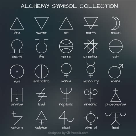Collection Of Alchemy Symbol Free Vector