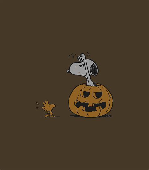 peanuts halloween snoopy woodstock digital art by oscard paety fine art america