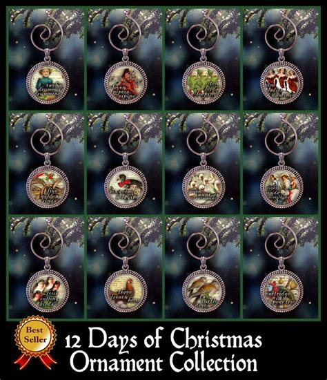 12 Days Of Christmas Ornament Collection Twelve Days Of Xmas Etsy