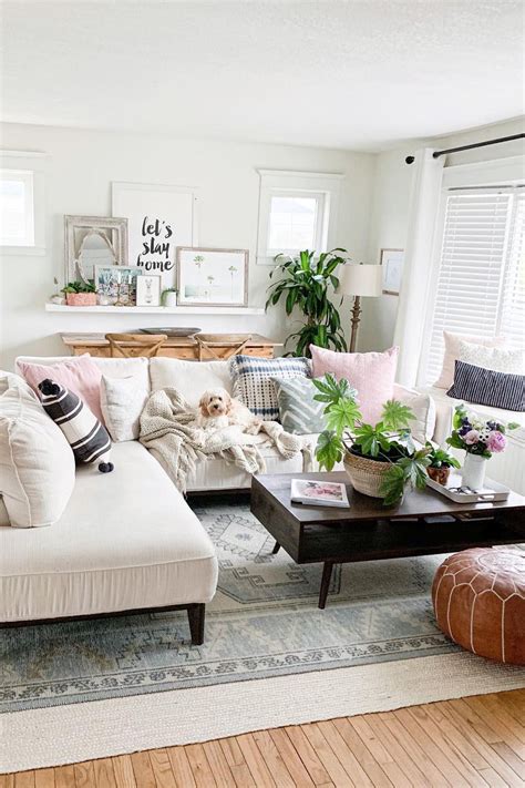 Brighten Up A Neutral White Living Room With Pops Of Accent Colors