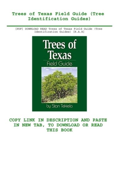 Pdf Download Read Trees Of Texas Field Guide Tree Identification
