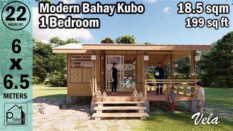 Tiny Bahay Kubo 18 5 Sqm One Bedroom Modern Bahay Kubo Modern Amakan