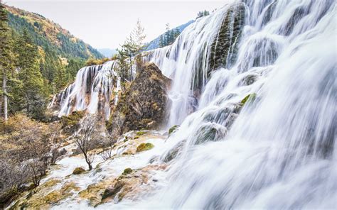 Jiuzhai Valley National Park Jiuzhaigou Aba Sichuan China Sunrise