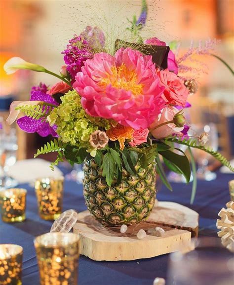 Pineapple Centerpiece Ideas Wedding Photos Cantik