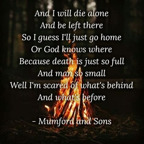 Mumford And Sons Quote From Song After The Storm Mumford And Sons