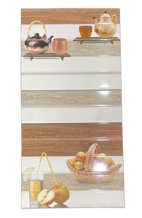 Glossy Ceramic Kitchen Wall Tile Size 1x15 Feet300x450 Mm At Rs