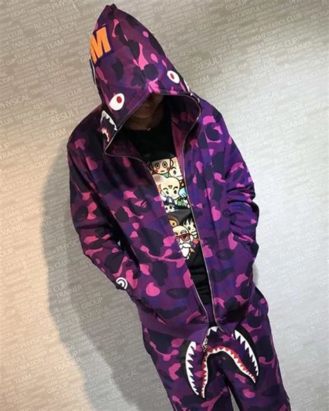 コットン Color Camo Shark Hoodie Shirt M（シャツブラウス）｜a Bathing Ape（アベイシングエイプ