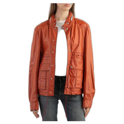 Gucci Leather Jacket Orange Ref451778 Joli Closet
