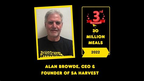 Sa Harvest 30 Million Meals On Our 3rd Birthday Message From Alan
