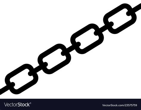Chain Dark Silhouette Royalty Free Vector Image